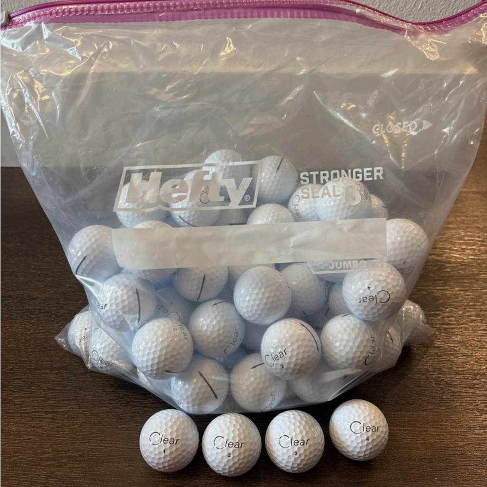 Clear Golf Balls in Bulk